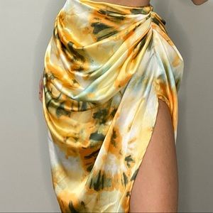Beautiful satin ruched skirt